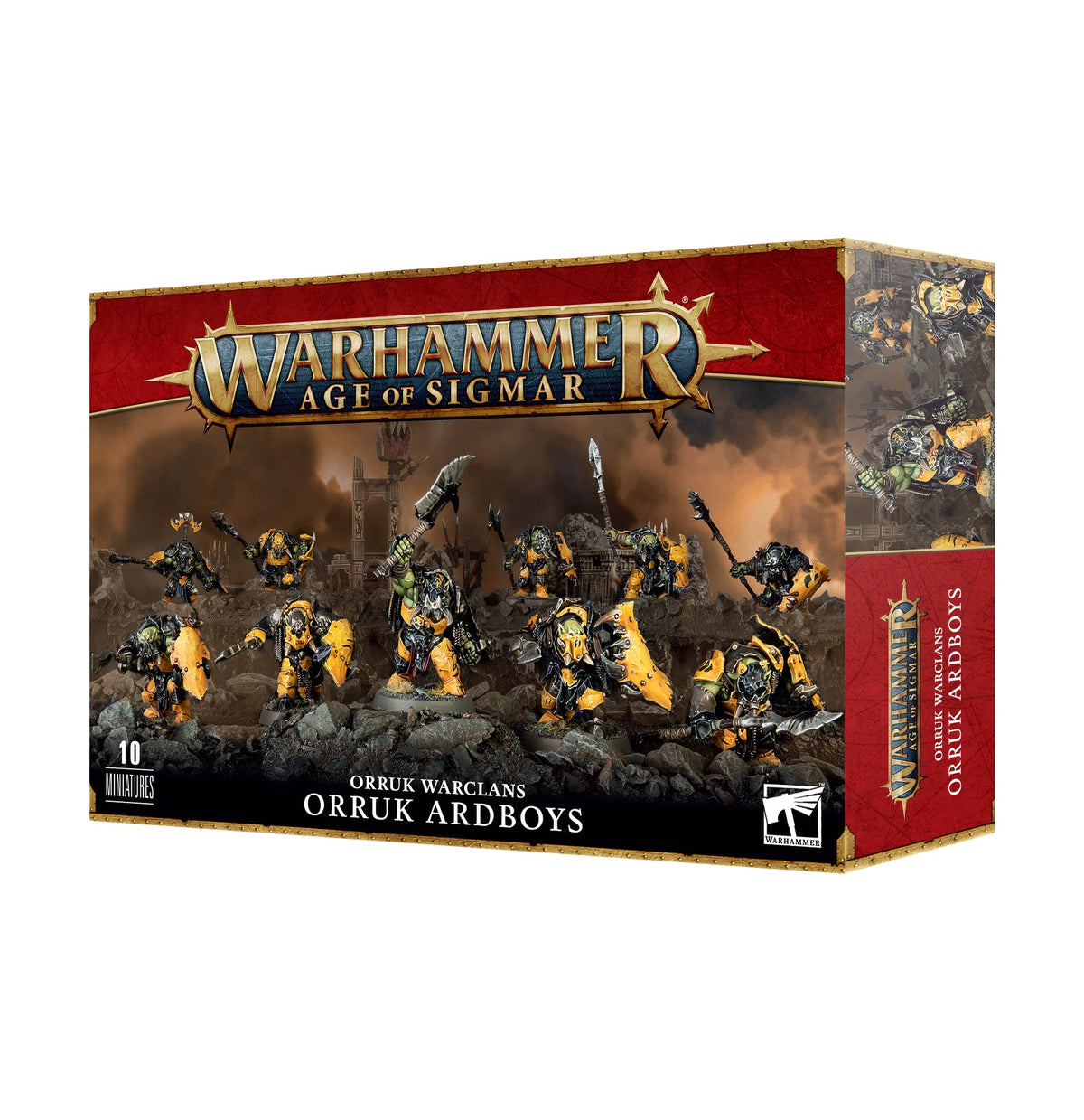 Warhammer Age of Sigmar Orruk Warclans Orruk Ardboyz miniatures