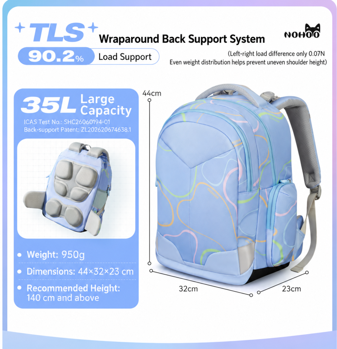 Nohoo Star Academy Max 35L school backpack, photo 18
