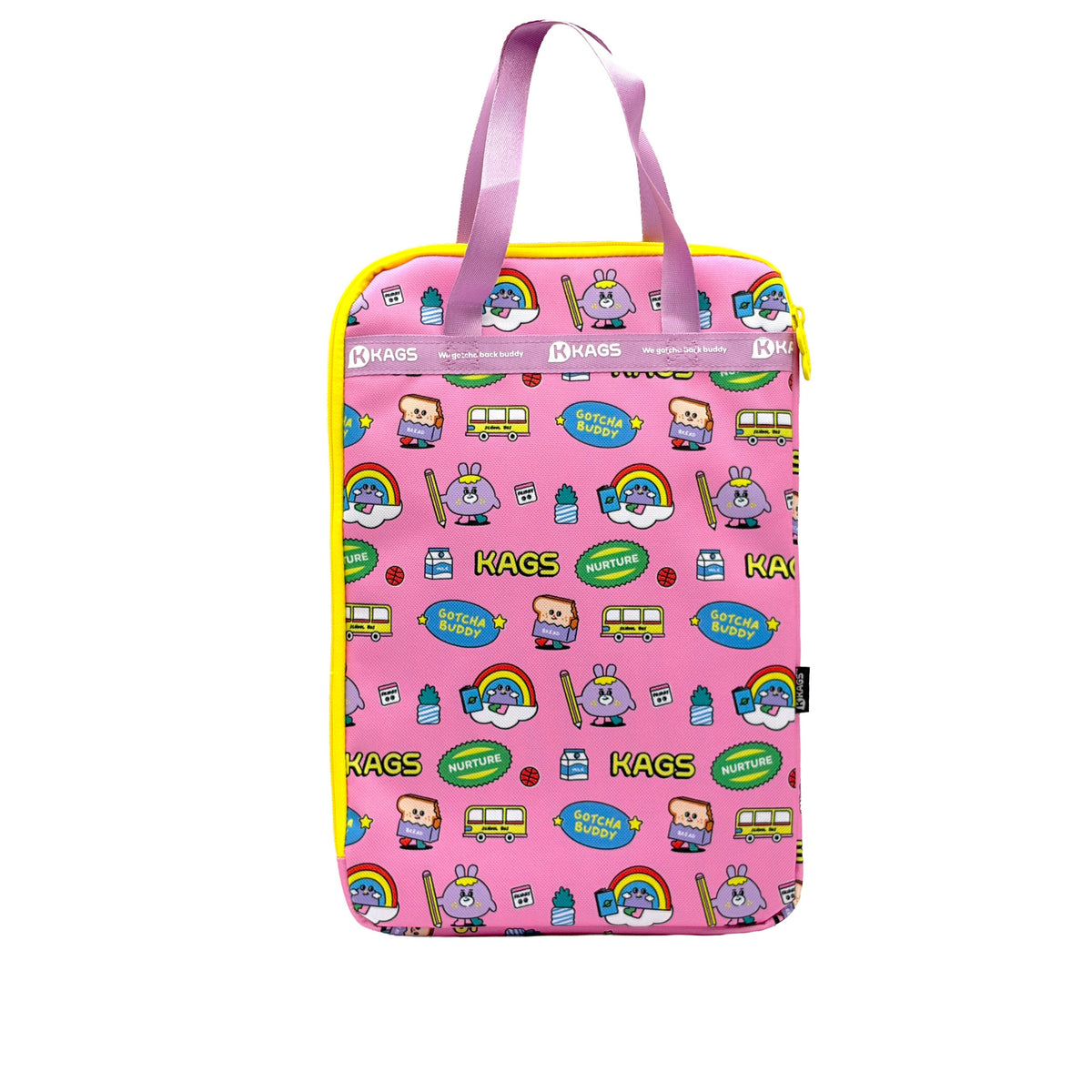 KAGS WHPH F4 homework tote bag in pink, photo 2