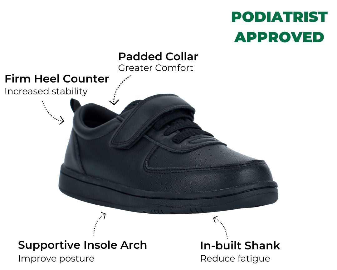 Light Treads Dash recycled leather kids school shoes, photo 2