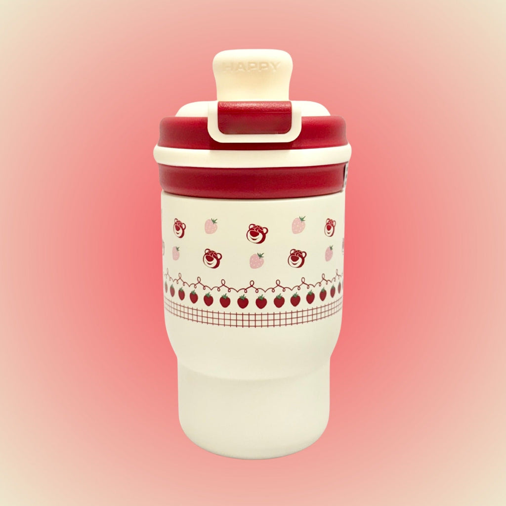 Disney insulated straw cups in Lotso, Stitch and Mickey designs