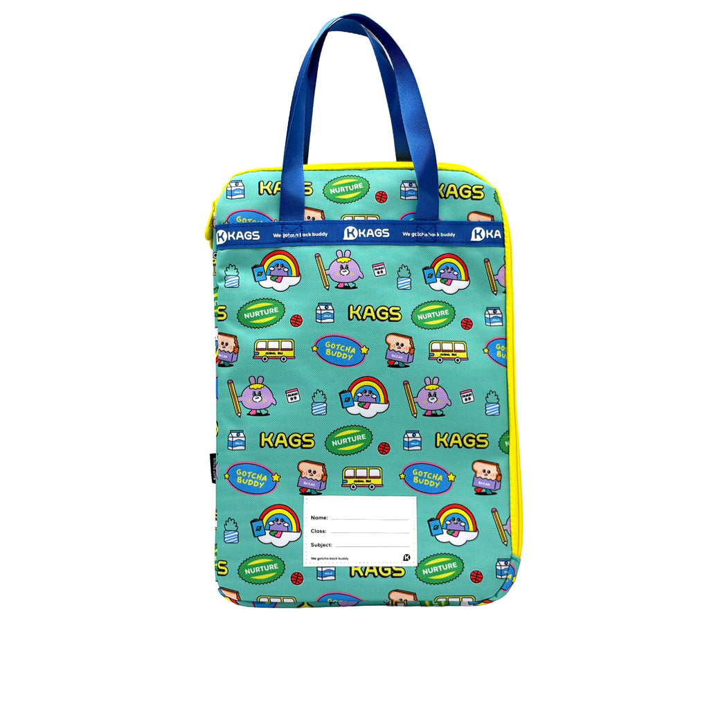 KAGS WHPH F4 homework tote bag in teal