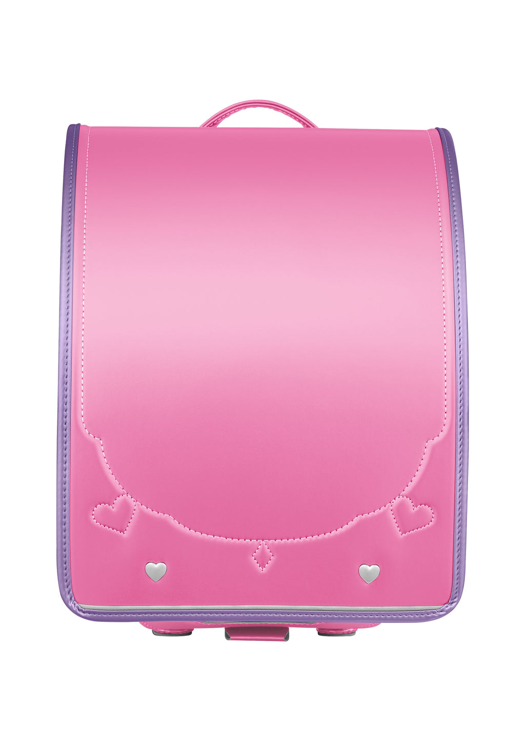 Seiban Yourmate Shiny Pop Randoseru in pearl pink x pearl purple, photo 2
