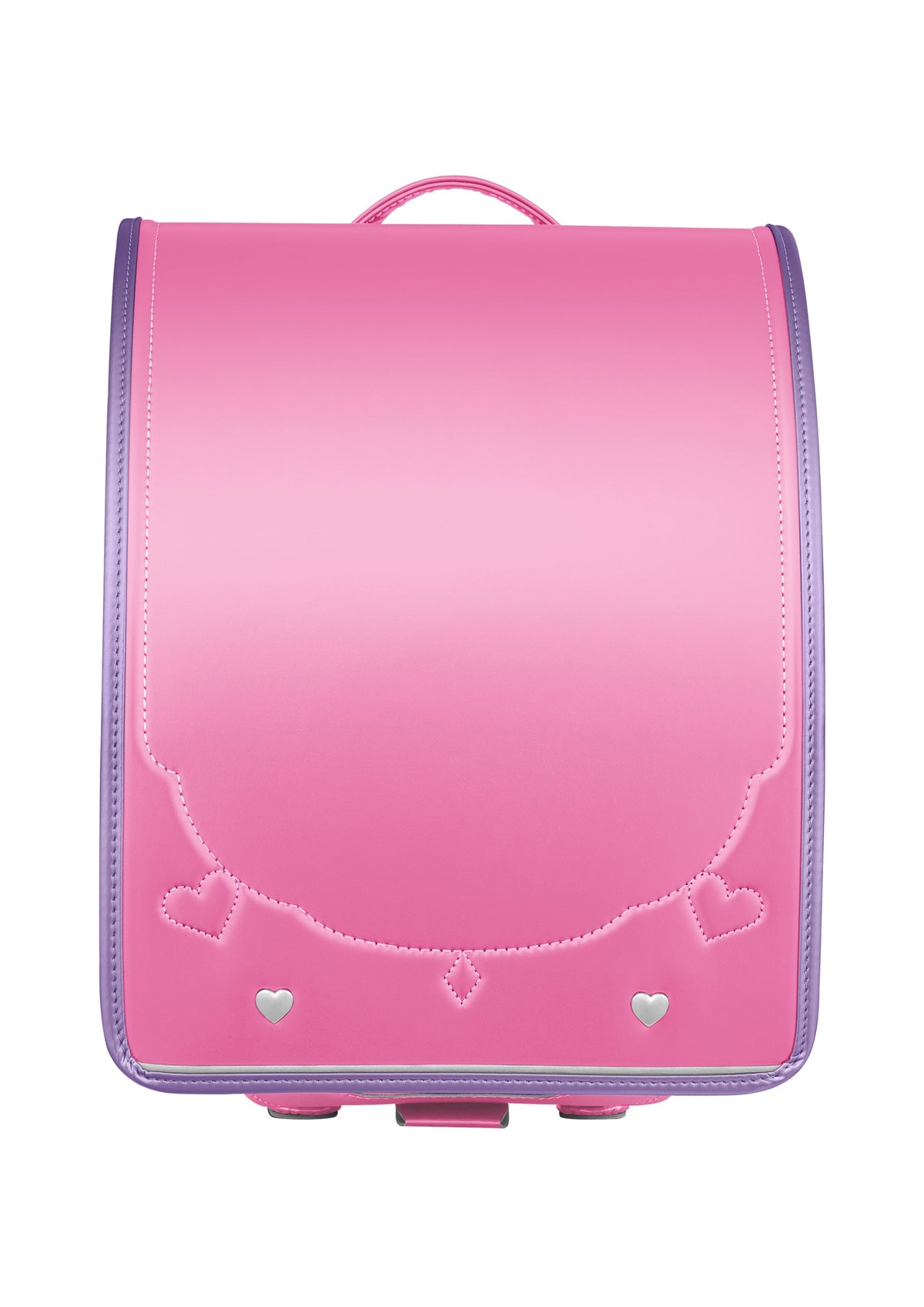 Seiban Yourmate Shiny Pop Randoseru in pearl pink x pearl purple, photo 2
