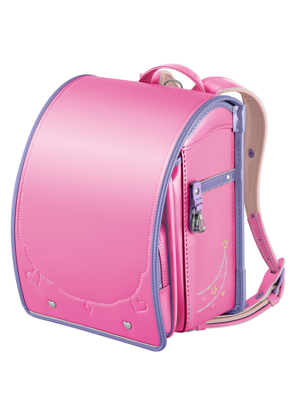 Seiban Yourmate Shiny Pop Randoseru in pearl pink x pearl purple
